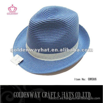 Venta caliente !!! Sombrero de Fedora de paja de papel de diseño de moda